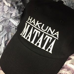 Hakuna Matata Baseball Cap - Dad Cap - Black Hat